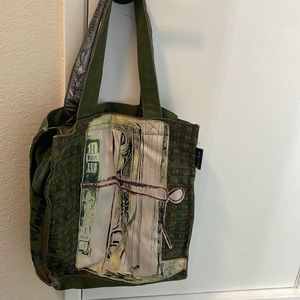 Andy Warhol money roll bag